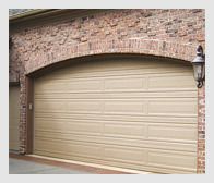 New home construction garage door installation